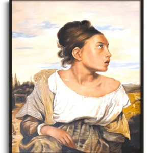 Jeune orpheline au cimetière - Eugène Delacroix Galerie Mont-Blanc