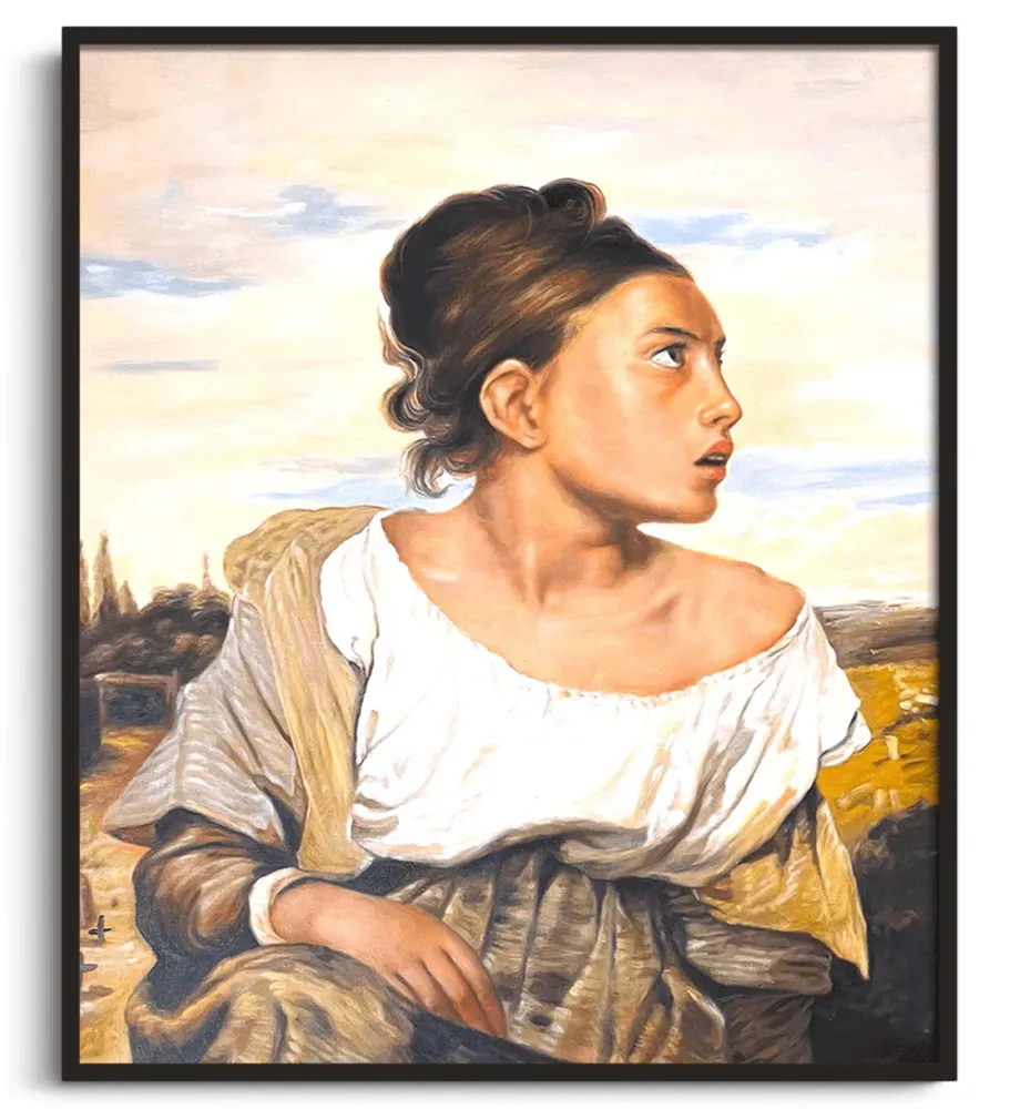 Jeune orpheline au cimetière - Eugène Delacroix Galerie Mont-Blanc
