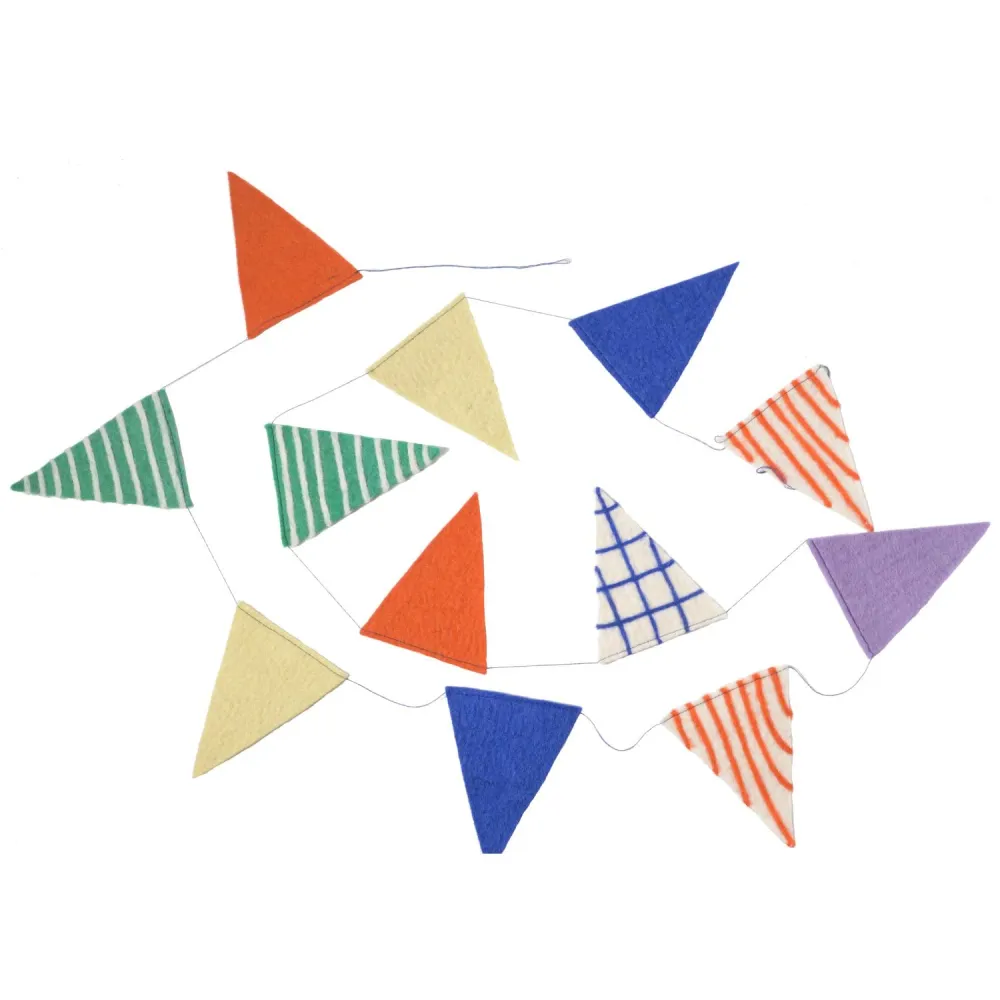 GARLAND PARTY FLAGS - Guirlande de Fanions en laine