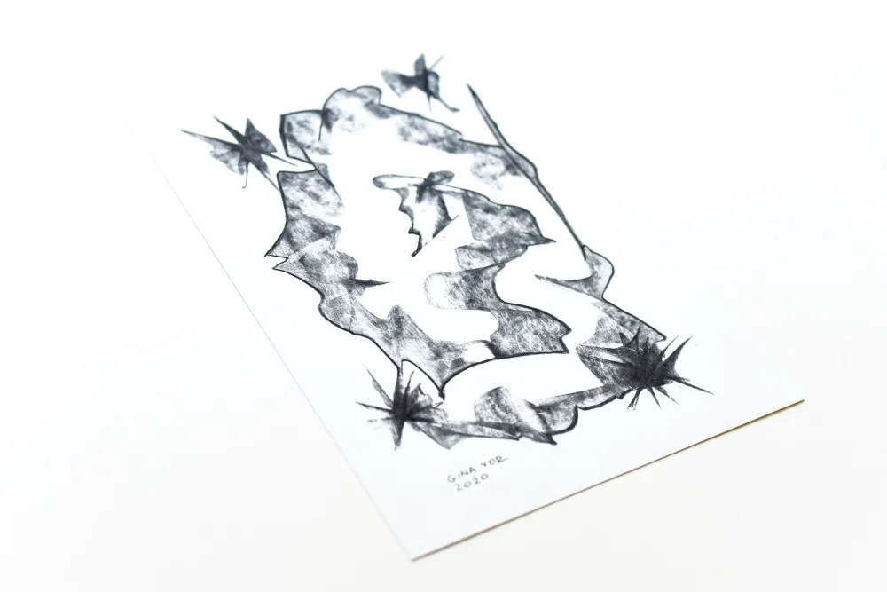 Dessin au fusain | Vision 3 Gina Vor