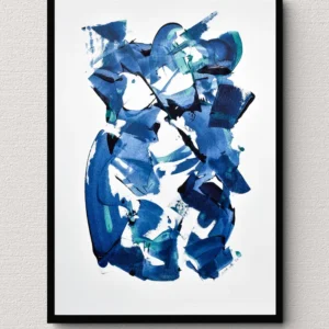Peinture sur papier | Bleu de Prusse 10 Gina Vor