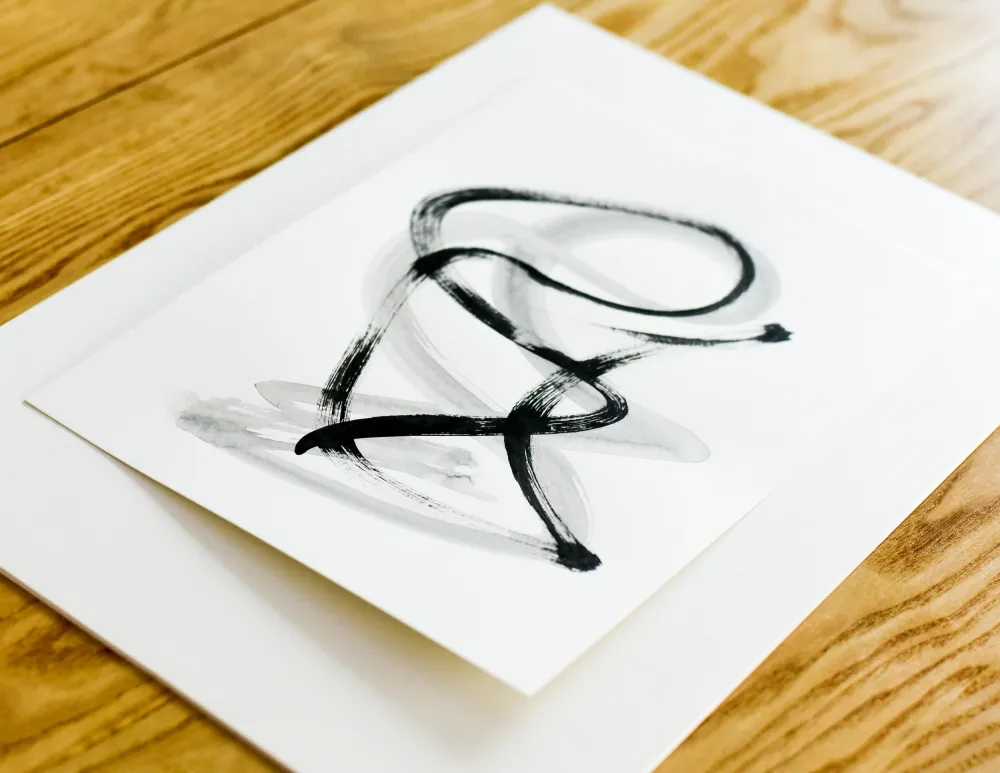 Peinture sur papier | Un Signe n°8 Gina Vor