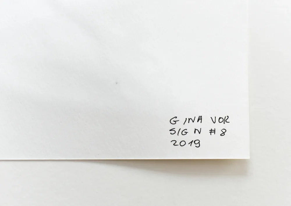 Peinture sur papier | Un Signe n°8 Gina Vor