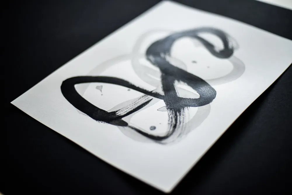 Peinture sur papier | Signe n°18 Gina Vor