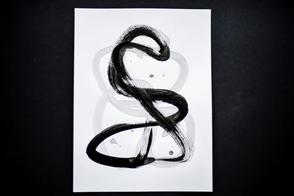 Peinture sur papier | Signe n°18 Gina Vor