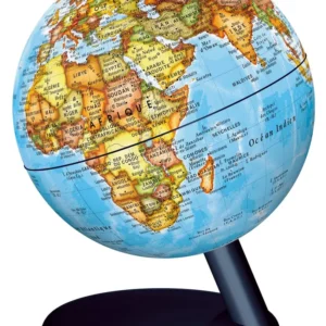 Globe lumineux de 15 cm - Monde, style classique | Stellanova