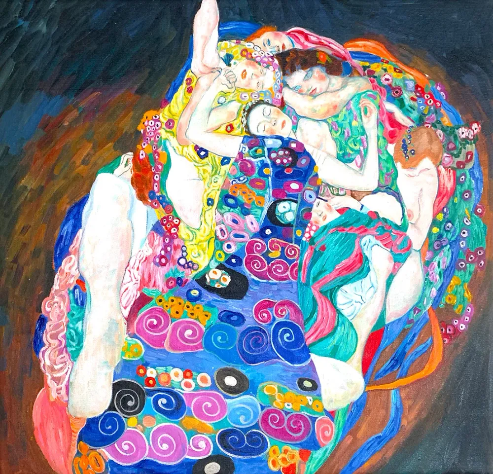 Les Vierges - Gustav Klimt GMB-pre-migration
