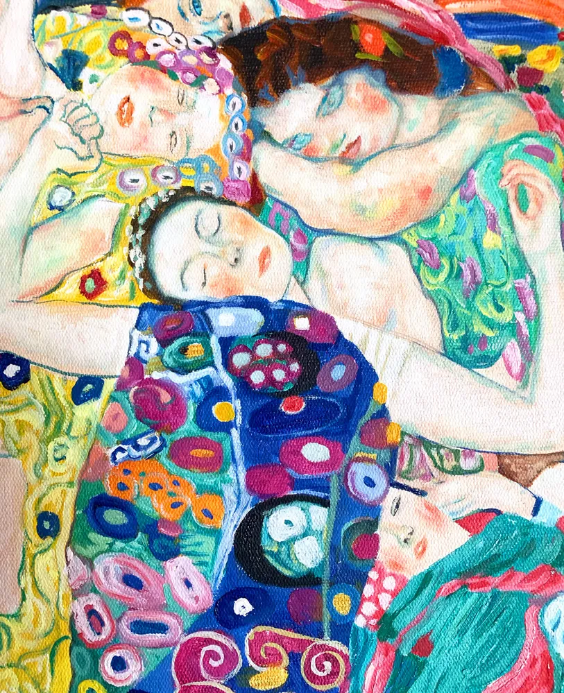 Les Vierges - Gustav Klimt GMB-pre-migration