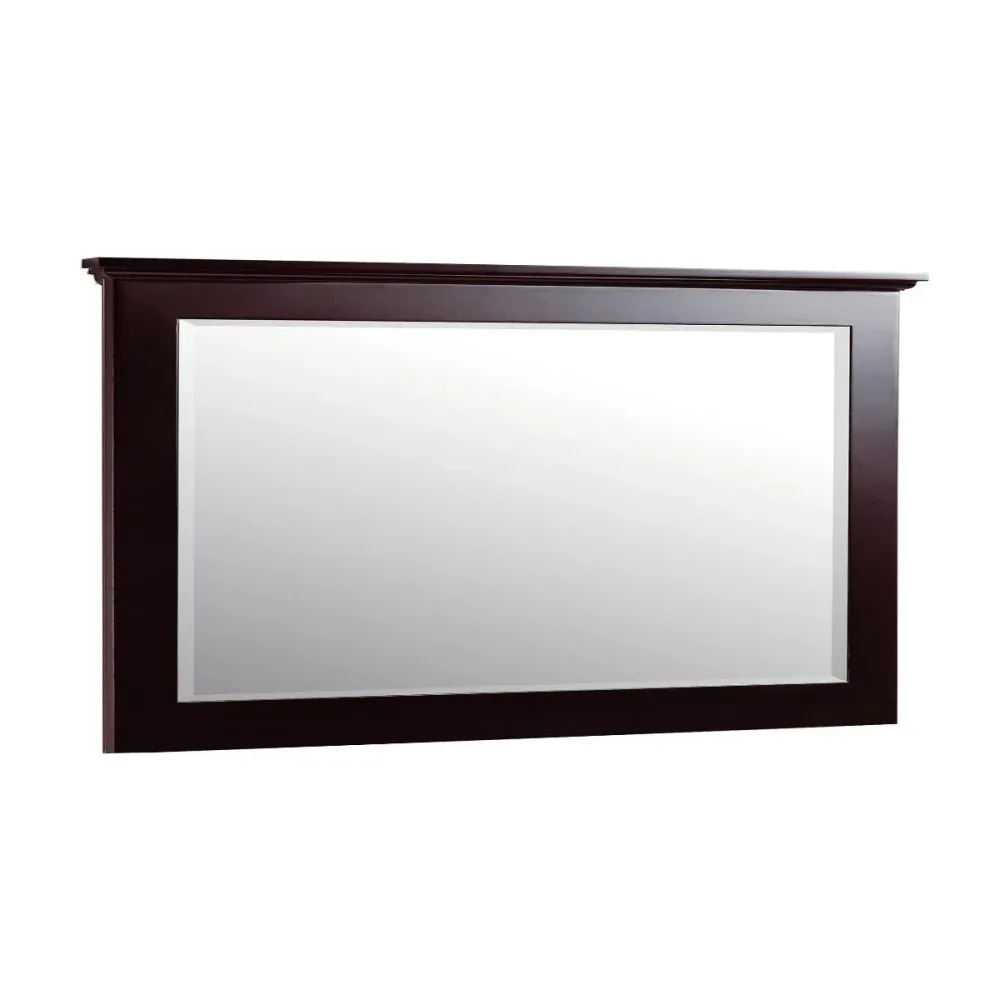 Miroir de Salle de Bain Woodland 75po - Cadre Brun Golden Elite Deco