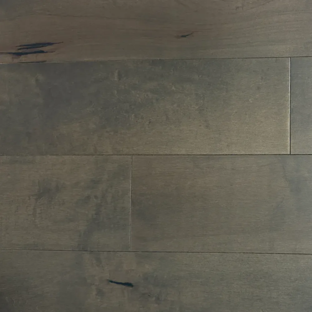 Plancher de Bois Franc d’Ingénierie en Érable Dur - Gris patiné - 6 po x 3/4 po Golden Elite Deco