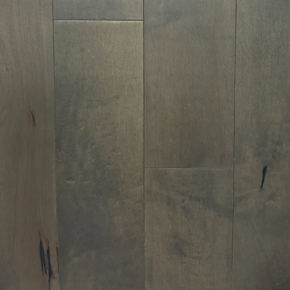 Plancher de Bois Franc d’Ingénierie en Érable Dur - Gris patiné - 6 po x 3/4 po Golden Elite Deco