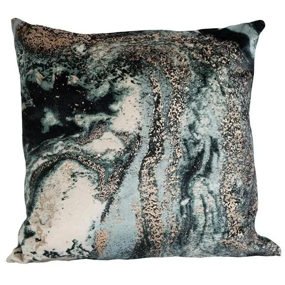 Gouchee Home Oreillers décoratifs Oreillers décoratifs Oreiller Galaxy 18x18 - Bleu sarcelle