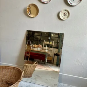 Grand miroir biseauté vintage