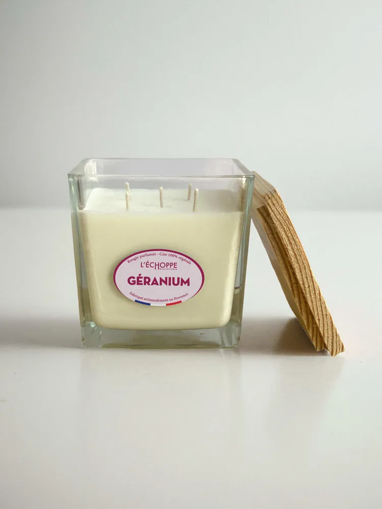 Géranium - Bougie parfumée 700g