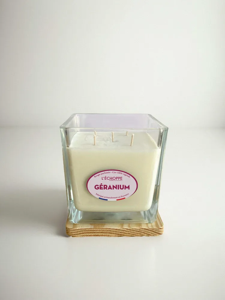 Géranium - Bougie parfumée 700g