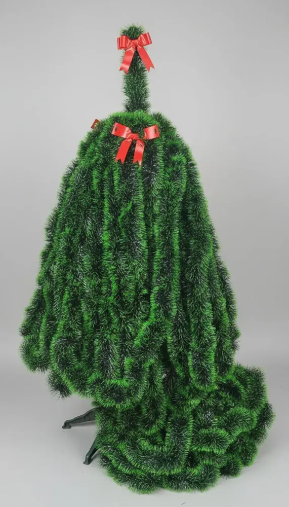 Green Christmas Garland Tinsel Decoration 1pc