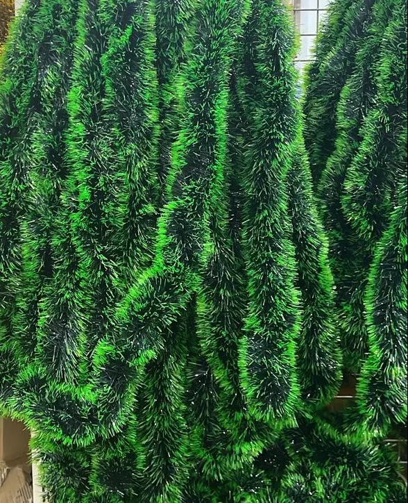 Green Christmas Garland Tinsel Decoration 1pc