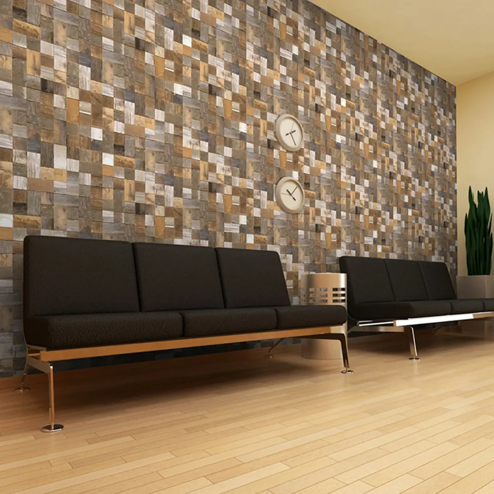 Revêtement mural Element 3D carreaux bois Grosfillex Expert