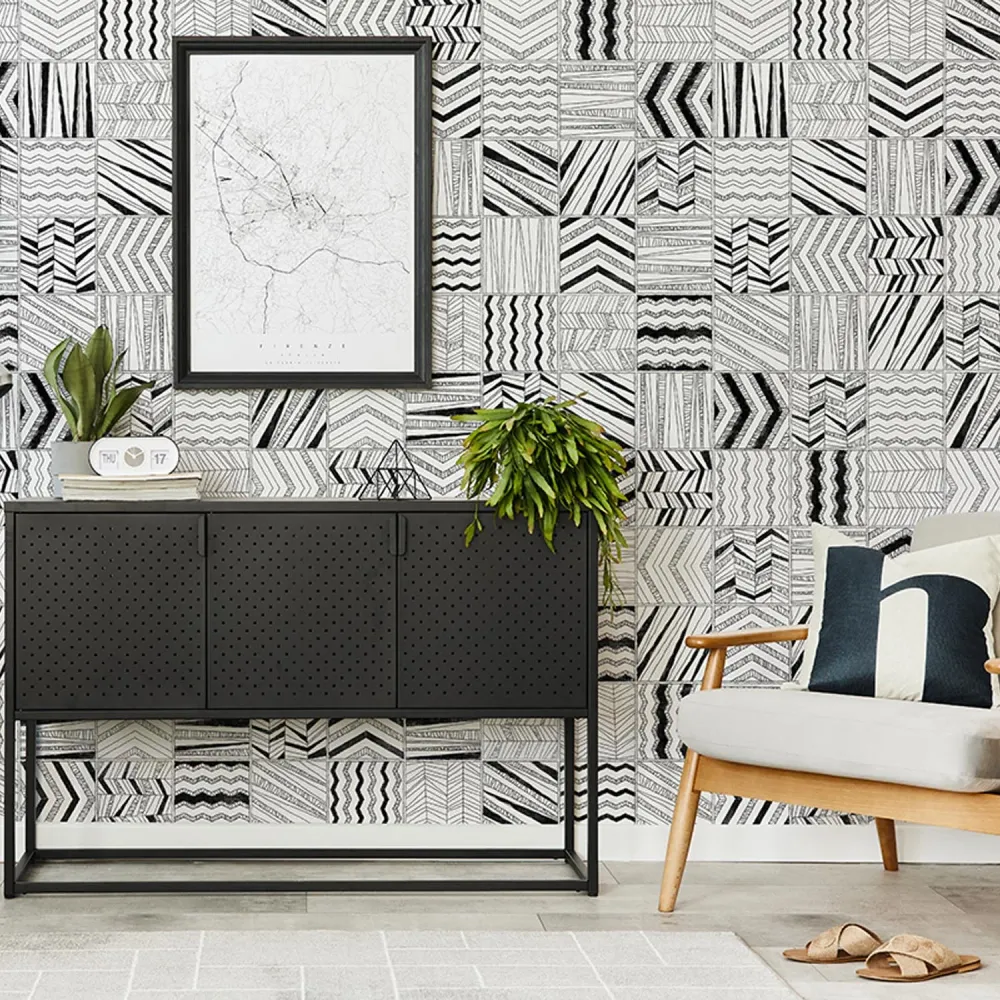 Revêtement mural Element 3D Sketch B&W Grosfillex Expert