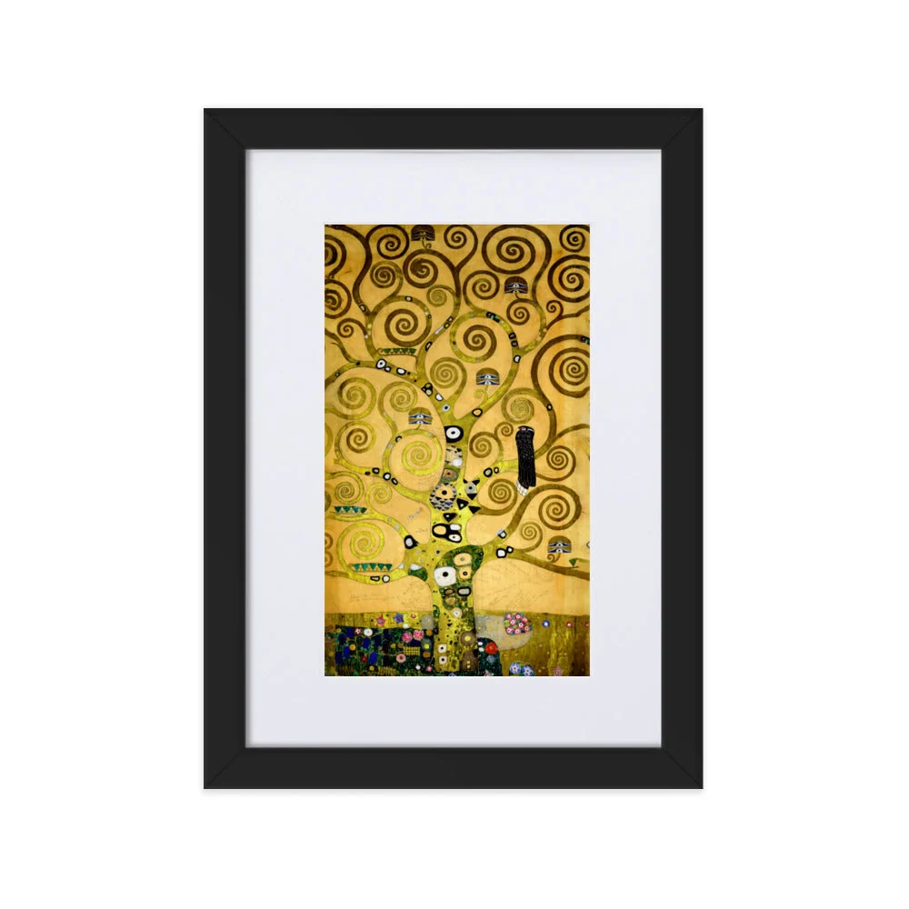 Affiche avec passe-partout - Gustav Klimt, l'arbre de vie