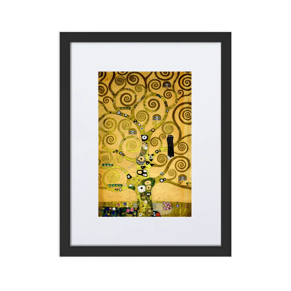 Affiche avec passe-partout - Gustav Klimt, l'arbre de vie