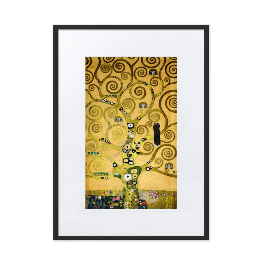 Affiche avec passe-partout - Gustav Klimt, l'arbre de vie