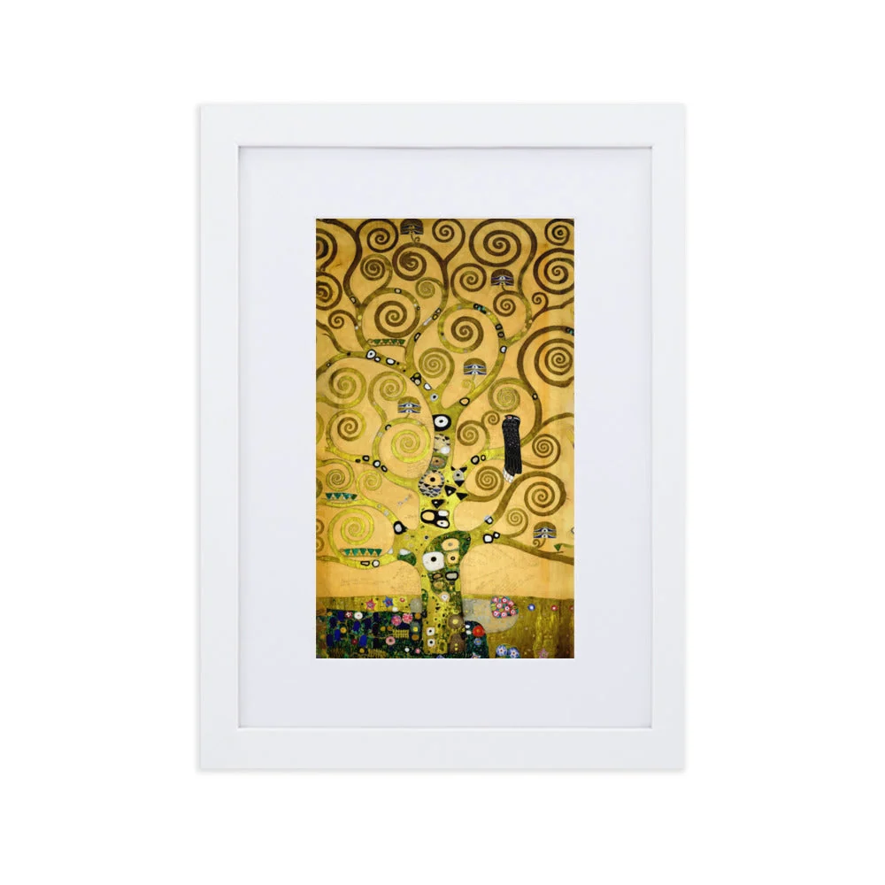 Affiche avec passe-partout - Gustav Klimt, l'arbre de vie