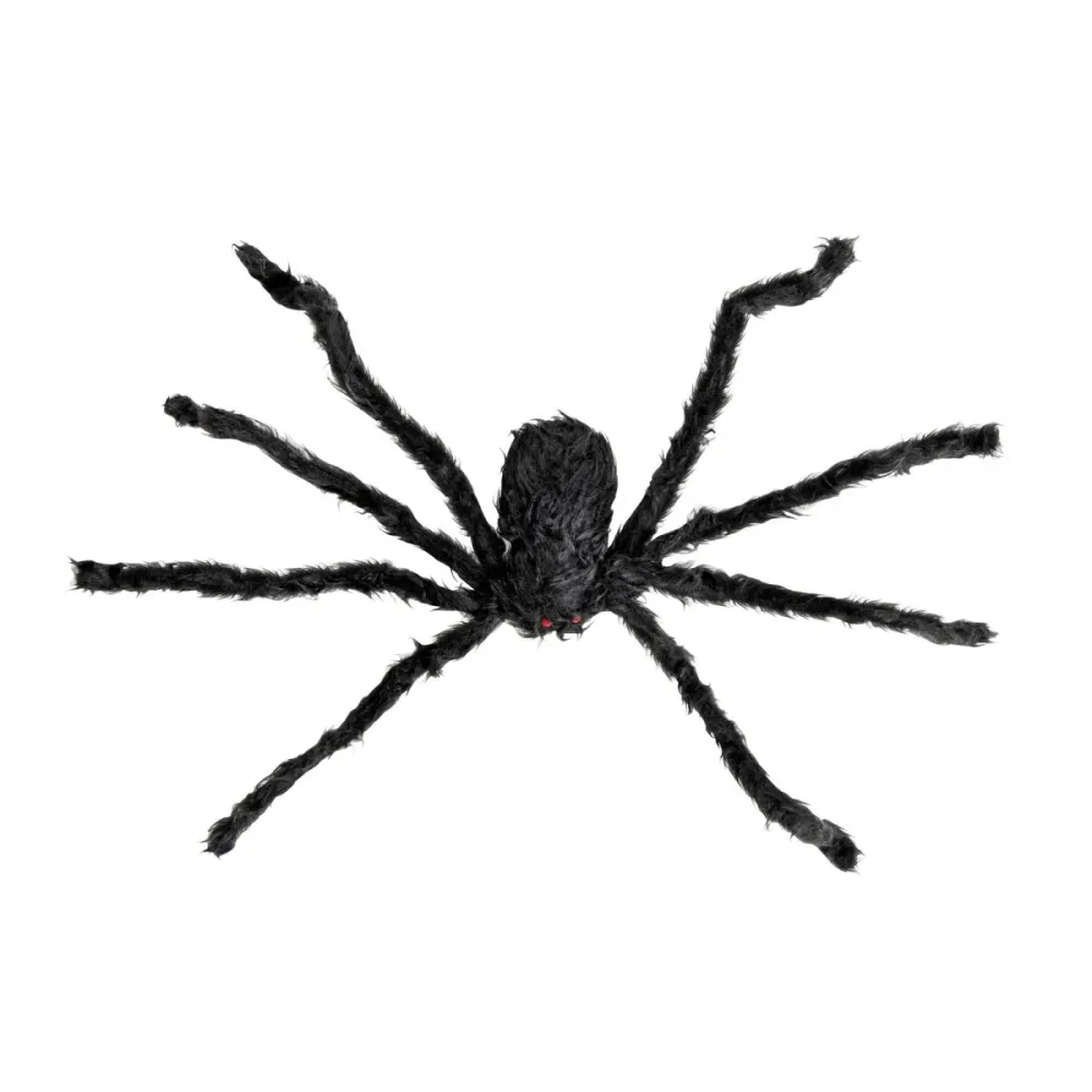 Halloween Fausse Araignée Noire 75cm