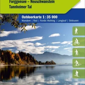 Carte de plein air n° WK.02 - Füssen, Pfronten (Allemagne) | Kümmerly & Frey Hallwag Kümmerly-Frey