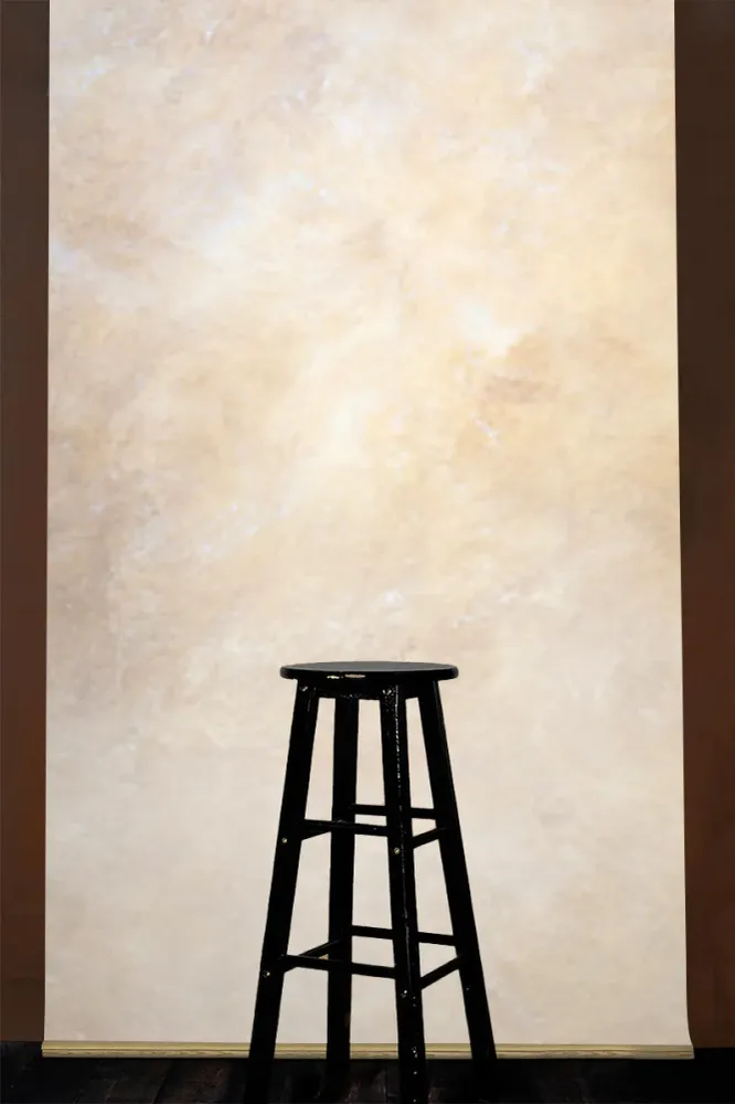 EN STOCK - Toile de fond peinte à la main texturée jaune beige Clotstudio #clot529 Hand painted canvas