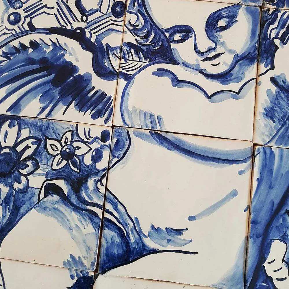 Fresque d'azulejos 70x40cm HAPO