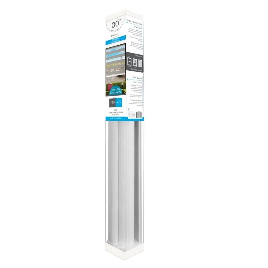 Hauz 4484WHTCD - Store de Fenêtre à Toile Alternée 44'' X 84'', Sans Cordon, Blanc