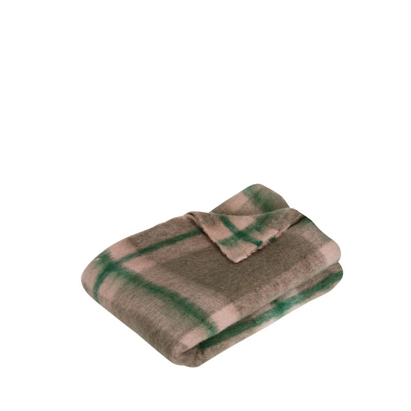 Hübsch Jeté Grille Vert/Rose