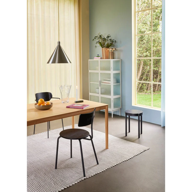 Hübsch Tapis Poppy, gris, blanc