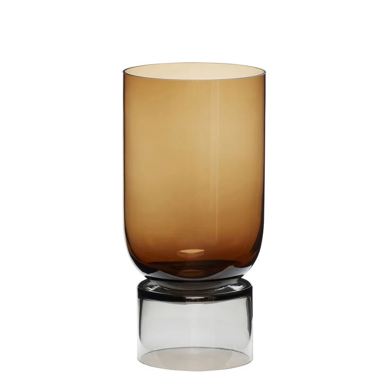 Hübsch Vase sur pied Grand Ambre