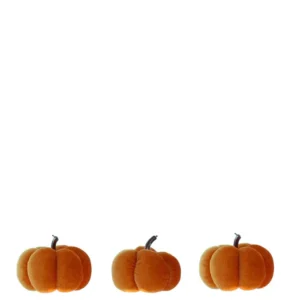 Heaven Sends Set 3 Velvet Pumpkin Decorations