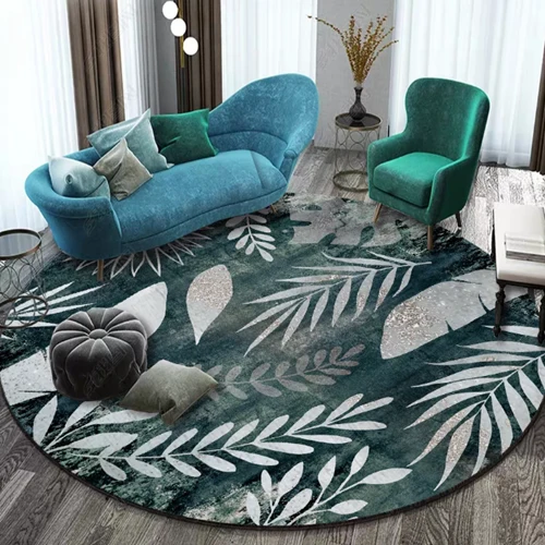 Tapis moderne bleu Heikoa