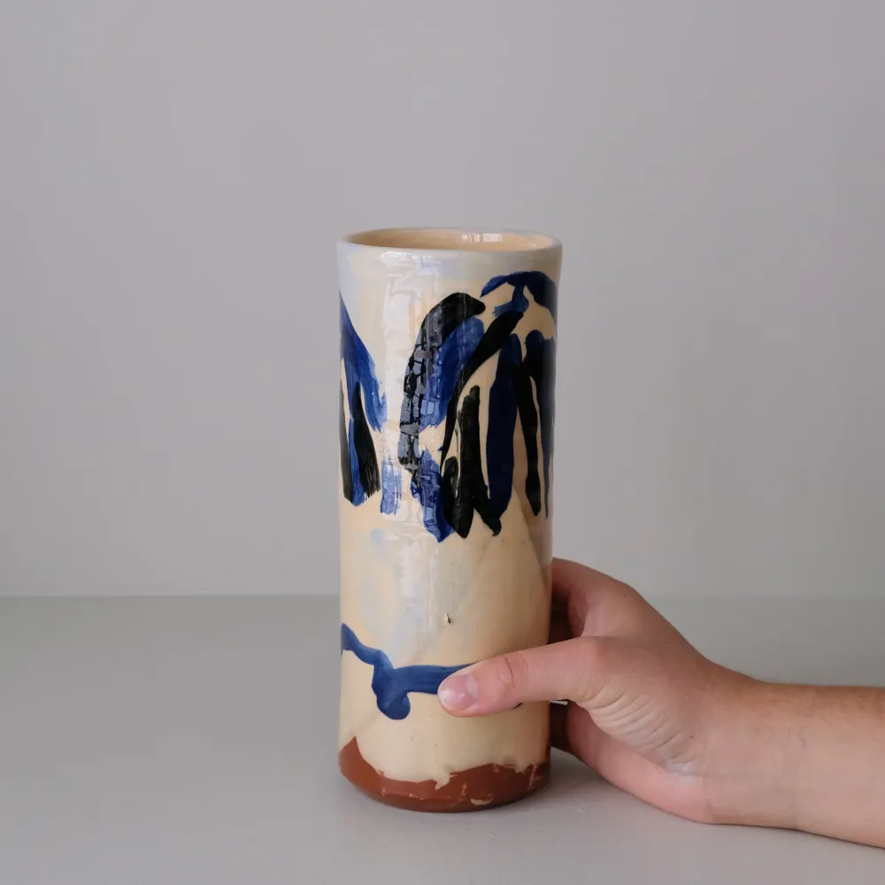 Vase 04 en faïence rouge H 23cm Héloïse Bariol
