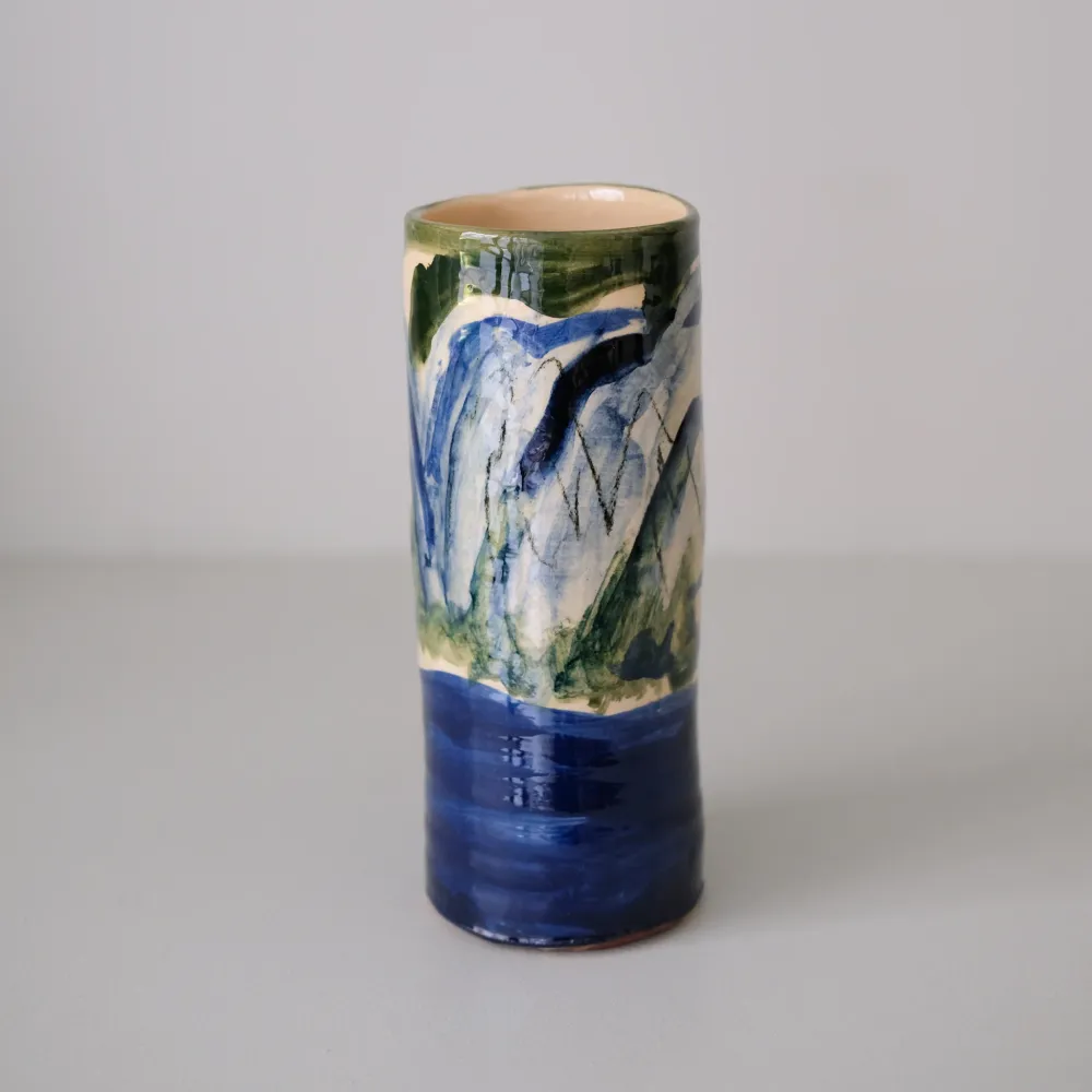 Vase W25HB05 en faïence rouge H 23cm Héloïse Bariol