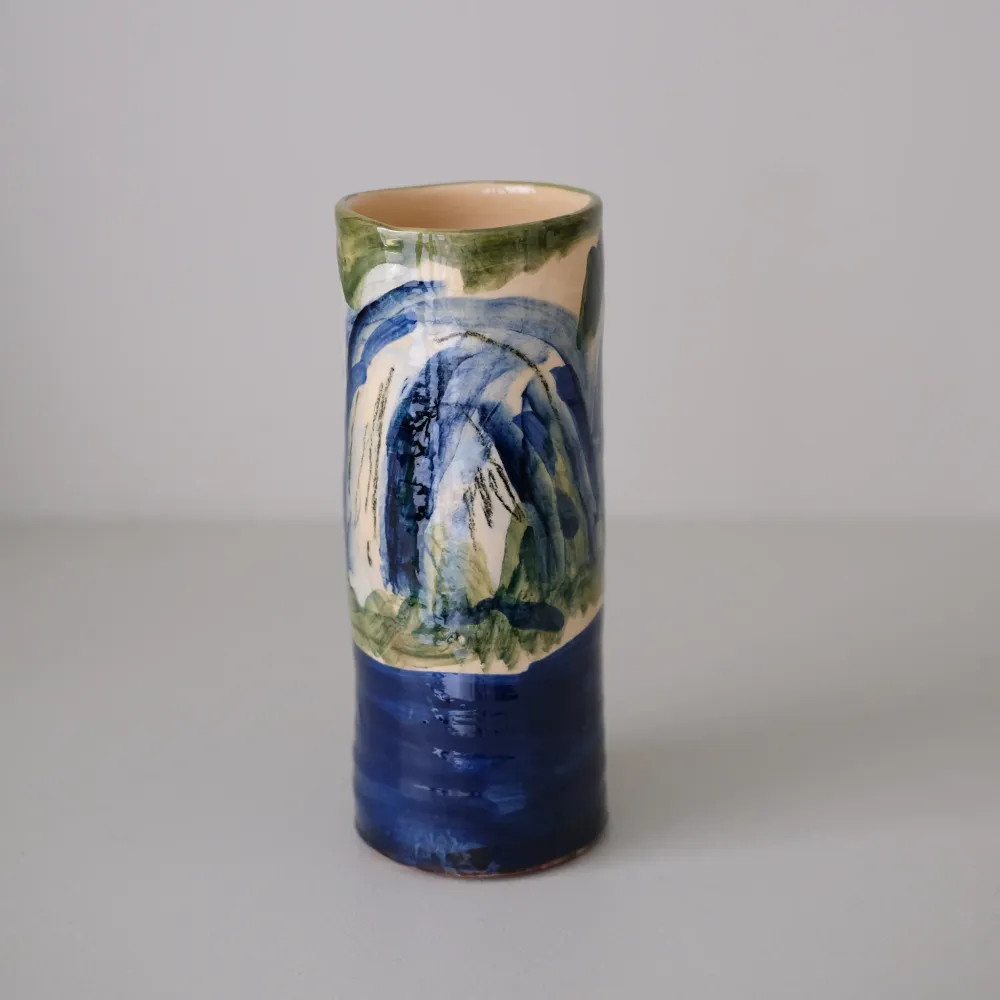 Vase W25HB05 en faïence rouge H 23cm Héloïse Bariol