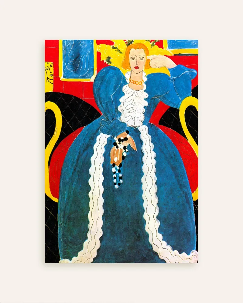 Femme en bleu (1937) par Henri Matisse - Poster
