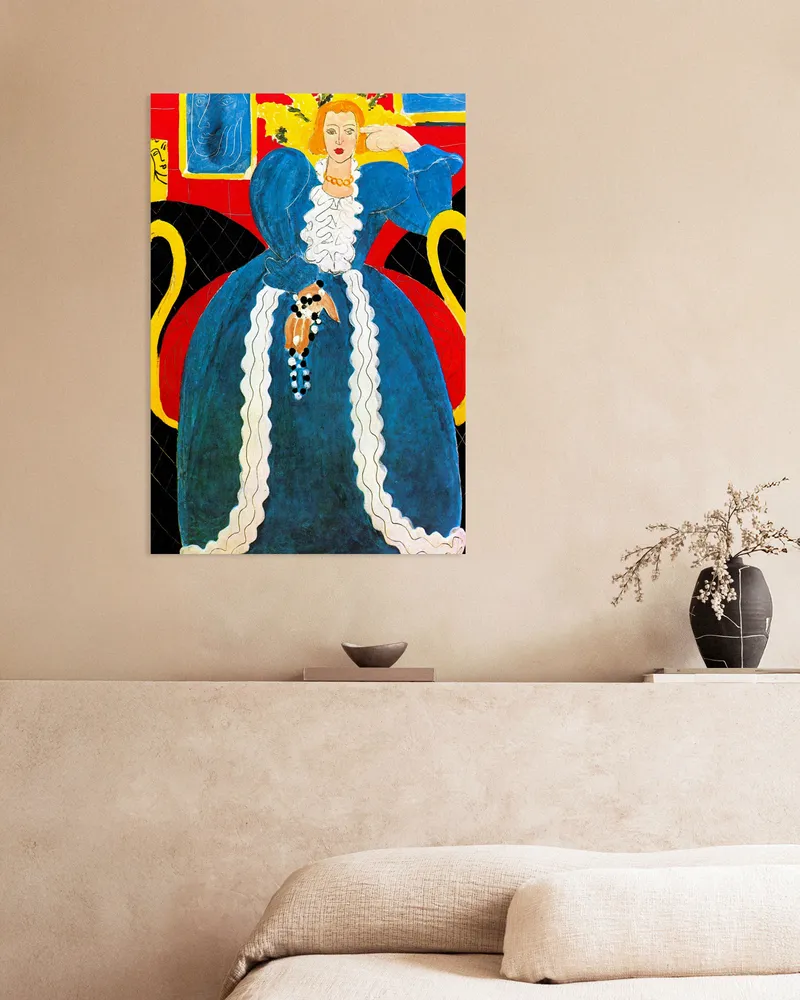 Femme en bleu (1937) par Henri Matisse - Poster