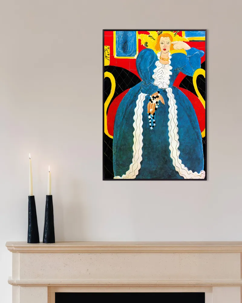 Femme en bleu (1937) par Henri Matisse - Poster