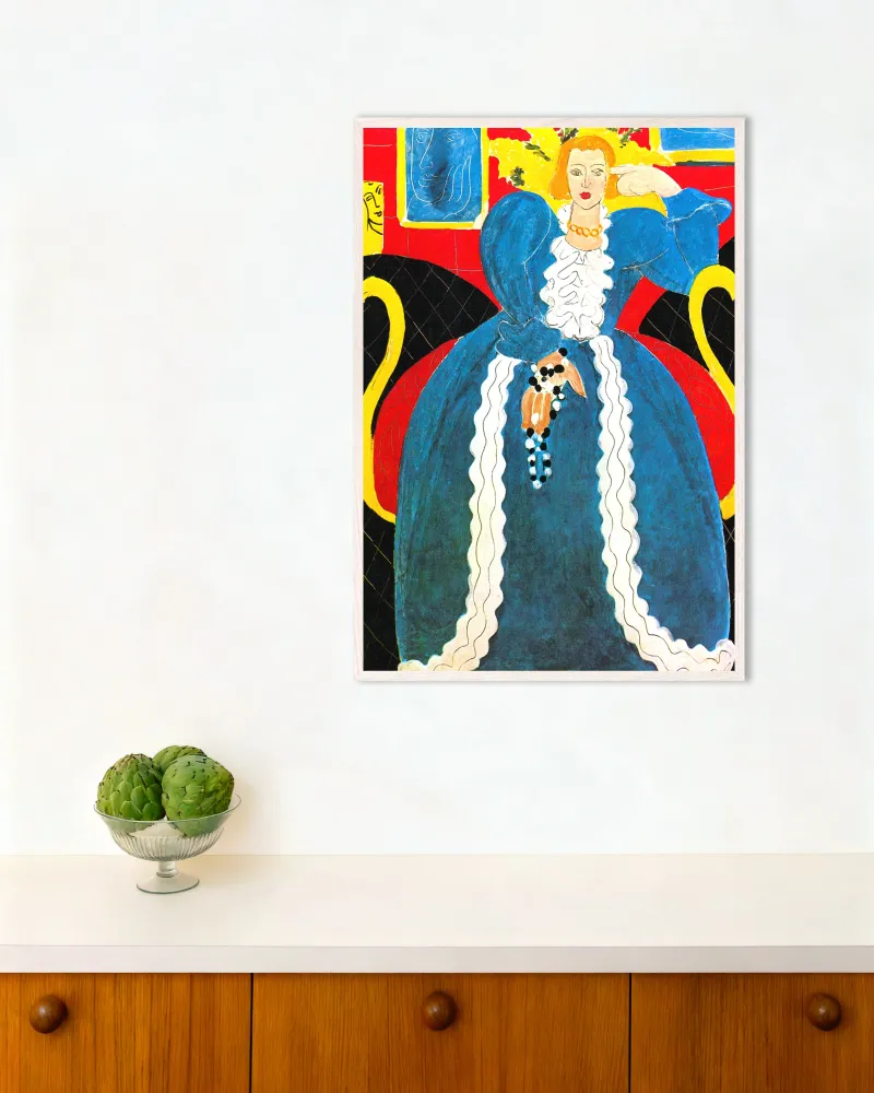 Femme en bleu (1937) par Henri Matisse - Poster