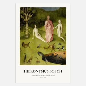 Hieronymus Bosch, affiche Jardin des délices, Détail 01