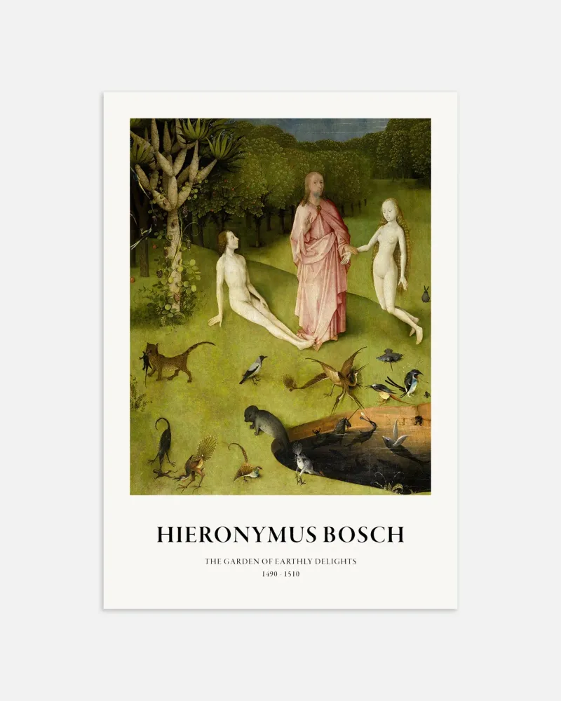Hieronymus Bosch, affiche Jardin des délices, Détail 01