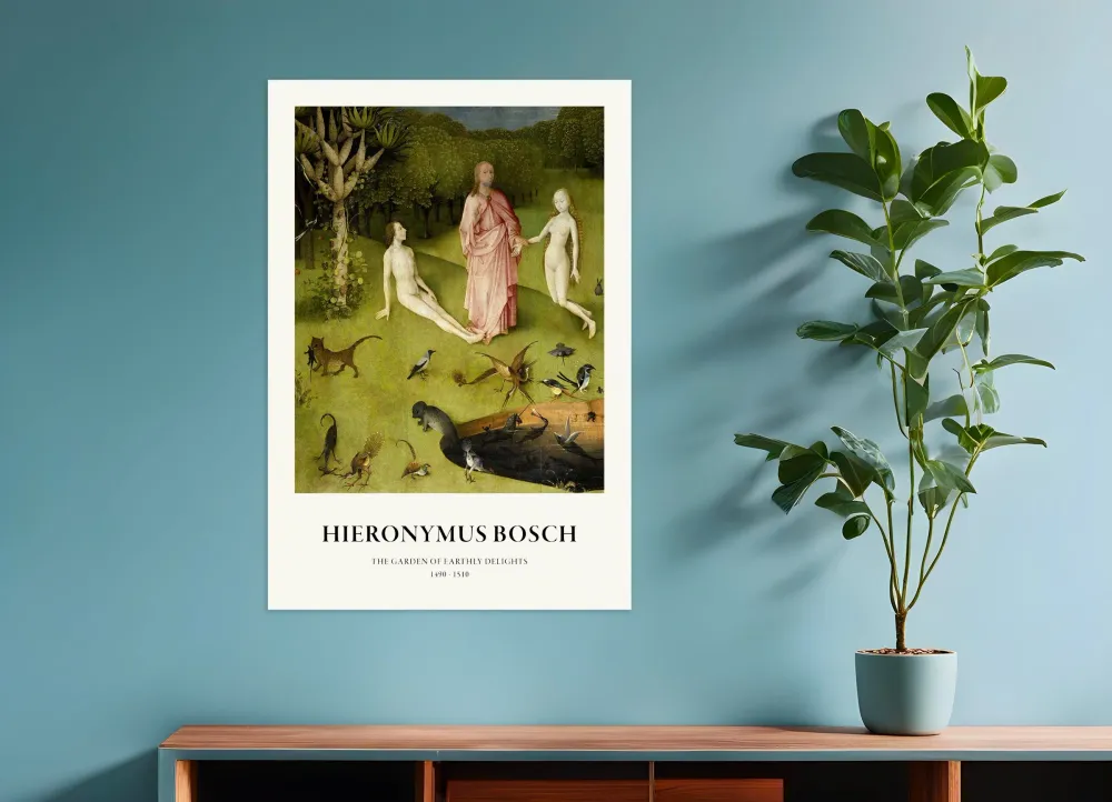 Hieronymus Bosch, affiche Jardin des délices, Détail 01