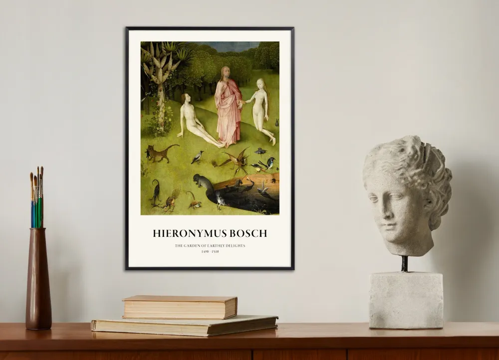 Hieronymus Bosch, affiche Jardin des délices, Détail 01