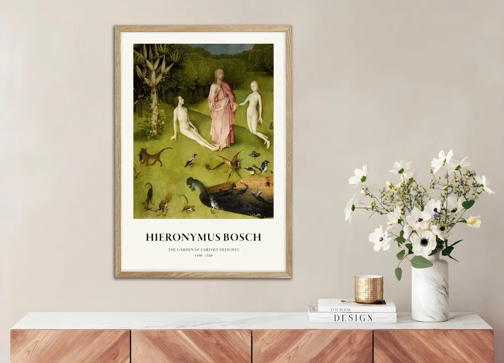 Hieronymus Bosch, affiche Jardin des délices, Détail 01