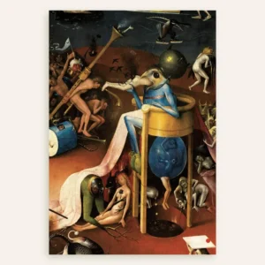 Le roi à tête d’oiseau de l’enfer - Détail du Jardin des Délices - Poster Hieronymus Bosch
